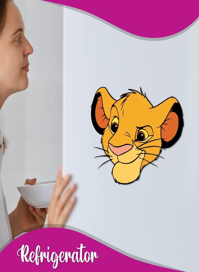 Bhai Please Simba Wooden Fridge Magnet (Pack of 1) | Cartoon Characters, Movie, TV, Comics, Anime | Fridge Decorations | Gift for Friends, Colleagues, Gen Y | Birthday, Return Gift - Image 5